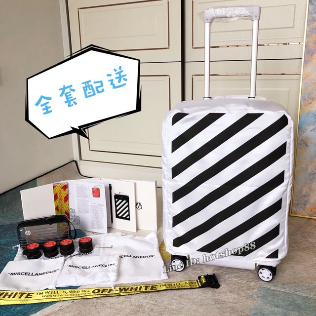 OFF-WHITE X RIMOWA聯名透明箱 RIMOWA日默瓦行李箱四輪拉杆箱 gdx1239